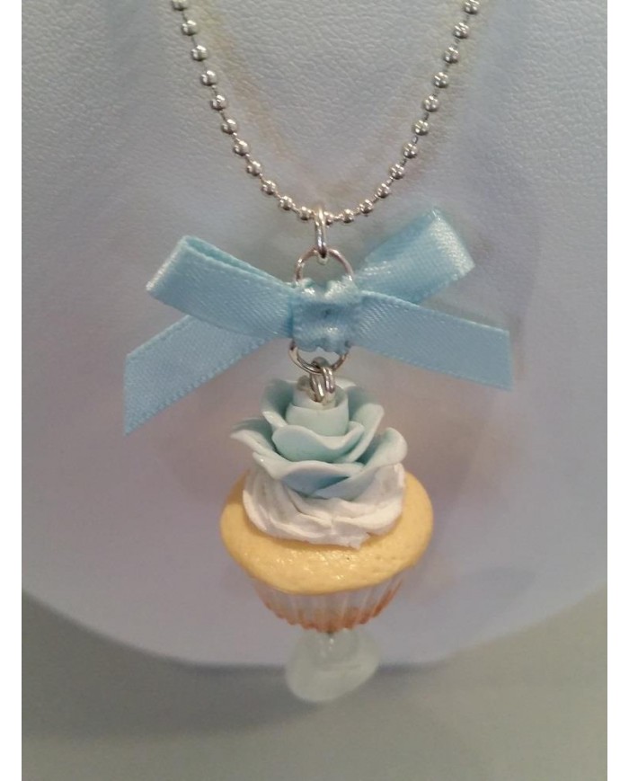 Cupcake rose bleu lolita