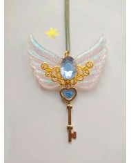 Collier clé ailée gemstone Collier clé ailée gemstone