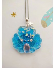 Collier clé ailée gemstone Collier clé ailée gemstone