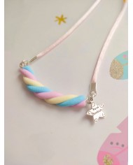 Collier bonbon guimauve Collier bonbon guimauve