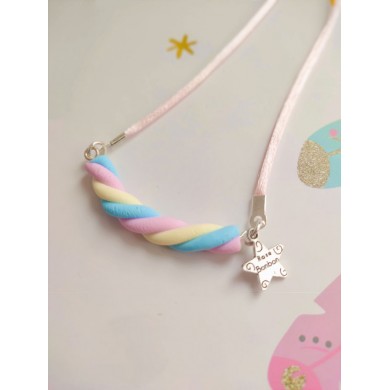 Collier bonbon guimauve