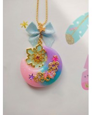 Collier lune galaxie Magical girl