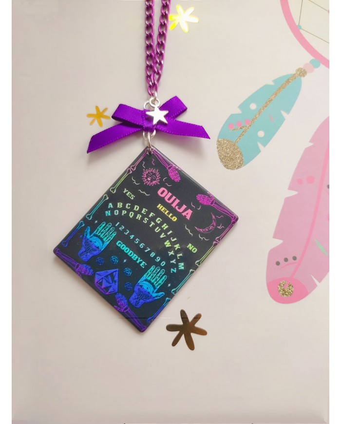 Collier Ouija rainbow